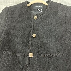Urban Revivo Black Textured Jacket